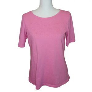 Talbots Pink blouse cotton womens size small